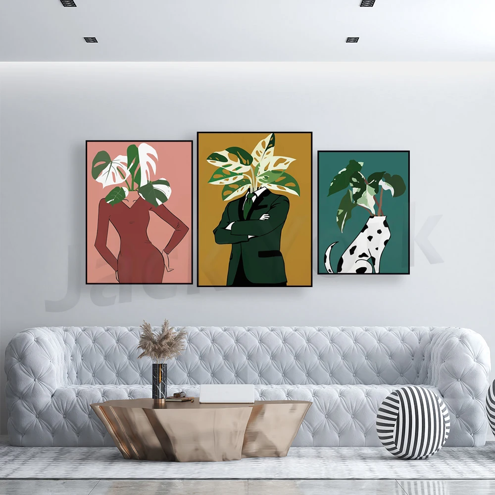 Monstera Albo in un poster di  - Monstera Adansonii recensione e prezzo